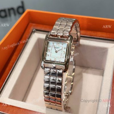 Best Quality Copy Hermes Cape Cod Rose Gold 23mm Watches